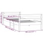 vidaXL Estructura de cama madera maciza de pino marrón miel 80x200 cm vidaXL Estructura de cama madera maciza de pino marrón miel 80x200 cm