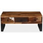 vidaXL Mesa de centro de madera maciza sheesham 90x50x35 cm vidaXL Mesa de centro de madera maciza sheesham 90x50x35 cm