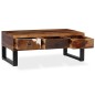 vidaXL Mesa de centro de madera maciza sheesham 90x50x35 cm vidaXL Mesa de centro de madera maciza sheesham 90x50x35 cm