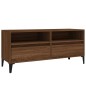 vidaXL Mueble de TV madera contrachapada marrón roble 100x34,5x44,5 cm