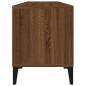 vidaXL Mueble de TV madera contrachapada marrón roble 100x34,5x44,5 cm