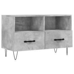 vidaXL Mueble para TV madera contrachapada gris hormigón 80x36x50 cm