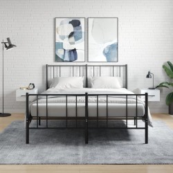 vidaXL Mesitas de noche de pared 2 uds blanco brillo 35x35x20 cm