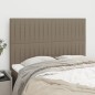 vidaXL Cabeceros 4 unidades tela gris taupe 72x5x78/88 cm vidaXL Cabeceros 4 unidades tela gris taupe 72x5x78/88 cm