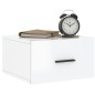vidaXL Mesitas de noche de pared 2 uds blanco brillo 35x35x20 cm vidaXL Mesitas de noche de pared 2 uds blanco brillo 35x35x20 cm