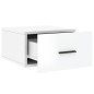 vidaXL Mesitas de noche de pared 2 uds blanco brillo 35x35x20 cm vidaXL Mesitas de noche de pared 2 uds blanco brillo 35x35x20 cm
