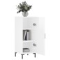 vidaXL Aparador de madera contrachapada blanco brillante 34,5x34x90 cm vidaXL Aparador de madera contrachapada blanco brillante 34,5x34x90 cm