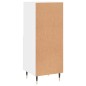 vidaXL Aparador de madera contrachapada blanco brillante 34,5x34x90 cm vidaXL Aparador de madera contrachapada blanco brillante 34,5x34x90 cm