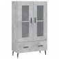 vidaXL Aparador alto madera de ingeniería gris hormigón 69,5x31x115 cm vidaXL Aparador alto madera de ingeniería gris hormigón 69,5x31x115 cm