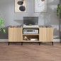 vidaXL Mueble discos madera contrachapada roble sonoma 121x38x48 cm vidaXL Mueble discos madera contrachapada roble sonoma 121x38x48 cm