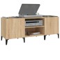 vidaXL Mueble discos madera contrachapada roble sonoma 121x38x48 cm vidaXL Mueble discos madera contrachapada roble sonoma 121x38x48 cm