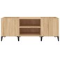 vidaXL Mueble discos madera contrachapada roble sonoma 121x38x48 cm vidaXL Mueble discos madera contrachapada roble sonoma 121x38x48 cm