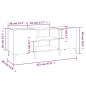 vidaXL Mueble discos madera contrachapada roble sonoma 121x38x48 cm vidaXL Mueble discos madera contrachapada roble sonoma 121x38x48 cm