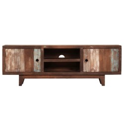 vidaXL Mueble para TV de madera maciza de acacia vintage 118x30x40 cm