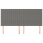 vidaXL Cabeceros 4 unidades de tela gris oscuro 100x5x78/88 cm vidaXL Cabeceros 4 unidades de tela gris oscuro 100x5x78/88 cm