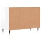 vidaXL Mueble de TV madera de ingeniería blanco brillo 69,5x30x50 cm