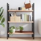 vidaXL Estante de pared madera maciza de roble sin tratar 80x50x2 cm vidaXL Estante de pared madera maciza de roble sin tratar 80x50x2 cm