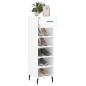 vidaXL Mueble zapatero madera contrachapada blanco brillo 30x35x105 cm vidaXL Mueble zapatero madera contrachapada blanco brillo 30x35x105 cm