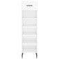 vidaXL Mueble zapatero madera contrachapada blanco brillo 30x35x105 cm vidaXL Mueble zapatero madera contrachapada blanco brillo 30x35x105 cm