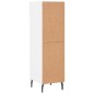 vidaXL Mueble zapatero madera contrachapada blanco brillo 30x35x105 cm vidaXL Mueble zapatero madera contrachapada blanco brillo 30x35x105 cm