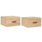 vidaXL Mesitas de noche de pared 2 uds color roble Sonoma 35x35x20 cm vidaXL Mesitas de noche de pared 2 uds color roble Sonoma 35x35x20 cm