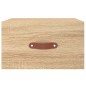 vidaXL Mesitas de noche de pared 2 uds color roble Sonoma 35x35x20 cm vidaXL Mesitas de noche de pared 2 uds color roble Sonoma 35x35x20 cm