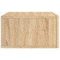 vidaXL Mesitas de noche de pared 2 uds color roble Sonoma 35x35x20 cm vidaXL Mesitas de noche de pared 2 uds color roble Sonoma 35x35x20 cm