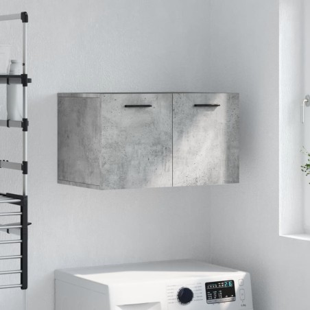 vidaXL Armario de pared madera ingeniería gris hormigón 60x36,5x35 cm