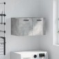 vidaXL Armario de pared madera ingeniería gris hormigón 60x36,5x35 cm