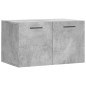 vidaXL Armario de pared madera ingeniería gris hormigón 60x36,5x35 cm