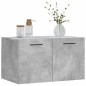 vidaXL Armario de pared madera ingeniería gris hormigón 60x36,5x35 cm