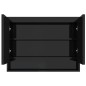 vidaXL Armario de baño con espejo MDF negro brillante 80x15x60 cm vidaXL Armario de baño con espejo MDF negro brillante 80x15x60 cm