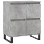 vidaXL Aparador de madera contrachapada gris hormigón 60x35x70 cm vidaXL Aparador de madera contrachapada gris hormigón 60x35x70 cm