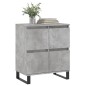 vidaXL Aparador de madera contrachapada gris hormigón 60x35x70 cm vidaXL Aparador de madera contrachapada gris hormigón 60x35x70 cm