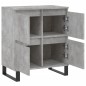 vidaXL Aparador de madera contrachapada gris hormigón 60x35x70 cm vidaXL Aparador de madera contrachapada gris hormigón 60x35x70 cm
