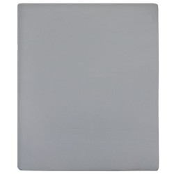 vidaXL Sábanas bajeras jersey 2 uds algodón gris 90x200 cm