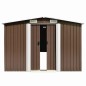 vidaXL Caseta de jardín metal marrón 257x392x181 cm vidaXL Caseta de jardín metal marrón 257x392x181 cm