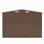vidaXL Caseta de jardín metal marrón 257x392x181 cm vidaXL Caseta de jardín metal marrón 257x392x181 cm