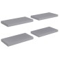 vidaXL Estantes flotantes de pared 4 uds MDF gris 50x23x3,8 cm vidaXL Estantes flotantes de pared 4 uds MDF gris 50x23x3,8 cm