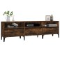 vidaXL Mueble de TV madera contrachapada roble ahumado 150x30x44,5 cm vidaXL Mueble de TV madera contrachapada roble ahumado 150x30x44,5 cm