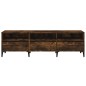 vidaXL Mueble de TV madera contrachapada roble ahumado 150x30x44,5 cm vidaXL Mueble de TV madera contrachapada roble ahumado 150x30x44,5 cm