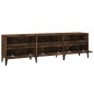 vidaXL Mueble de TV madera contrachapada roble ahumado 150x30x44,5 cm vidaXL Mueble de TV madera contrachapada roble ahumado 150x30x44,5 cm