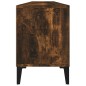 vidaXL Mueble de TV madera contrachapada roble ahumado 150x30x44,5 cm vidaXL Mueble de TV madera contrachapada roble ahumado 150x30x44,5 cm