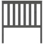 vidaXL Cabecero de cama madera maciza de pino gris 96x6x101 cm vidaXL Cabecero de cama madera maciza de pino gris 96x6x101 cm