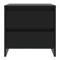 vidaXL Mesitas de noche 2 uds madera ingeniería negro 45x34,5x44,5 cm vidaXL Mesitas de noche 2 uds madera ingeniería negro 45x34,5x44,5 cm