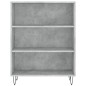 vidaXL Estantería madera de ingeniería gris hormigón 69,5x32,5x90 cm vidaXL Estantería madera de ingeniería gris hormigón 69,5x32,5x90 cm