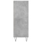 vidaXL Estantería madera de ingeniería gris hormigón 69,5x32,5x90 cm vidaXL Estantería madera de ingeniería gris hormigón 69,5x32,5x90 cm