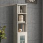 vidaXL Armario pared madera contrachapada gris hormigón 34,5x32,5x90cm