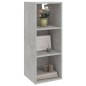 vidaXL Armario pared madera contrachapada gris hormigón 34,5x32,5x90cm