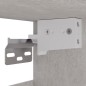 vidaXL Armario pared madera contrachapada gris hormigón 34,5x32,5x90cm